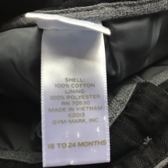 Janie & Jack Gray Flat Front Lined Dress Pants - Picture 4 of 6